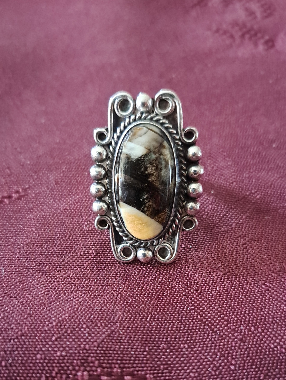 Vintage Native American Sterling Silver Ring Size: 6